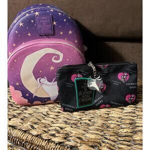 Loungefly The Nightmare Before Christmas Zero Moon Mini Backpack Pouch